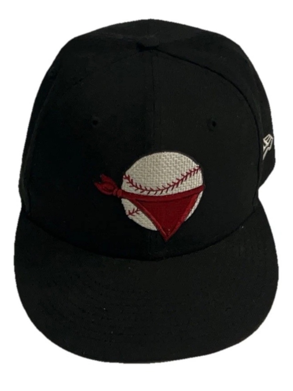 Quad Cities River Bandits MiLB Black Adult 6 7/8 Fitted Hat Embroidered RARE